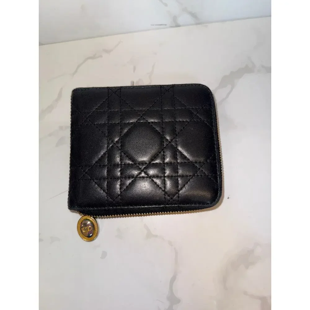 Dior Black Leather Wallet